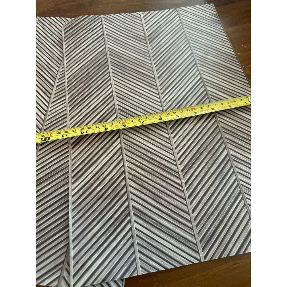 Main Street peel and stick wallpaper 4 pieces, Chevron design